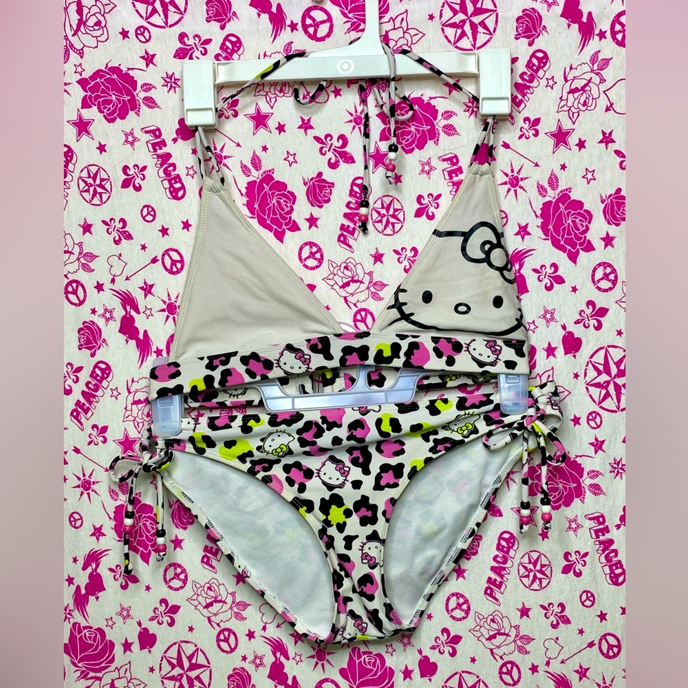 Hello Kitty two piece swimsuit/ bikini, size M